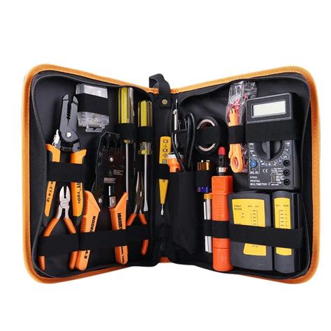 Buy Network Tool Kit Set Of 17 Ethernet Cable Crimper Punch Down Tool