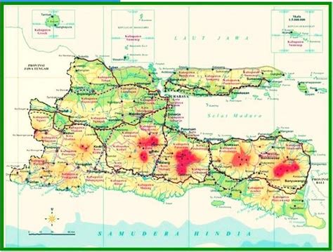 Peta Jawa Timur Beserta Nama Kabupaten Dan Kota Lengkap