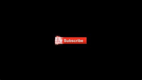 Animated Subscribe Button On Black Background Youtube