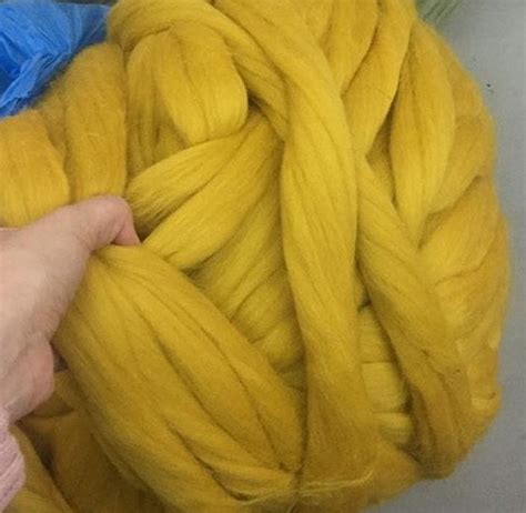 Super Chunky Merino Wool Yarn High Quality Merino Wool Roving Etsy