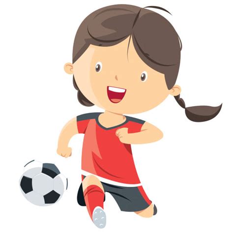 Girls Soccer Illustrations Royalty Free Vector Graphics