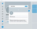 Create a Twitter profile for your business