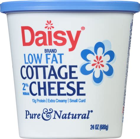 Daisy Pure Natural Cottage Cheese Low Fat Small Curd 2 Milkfat