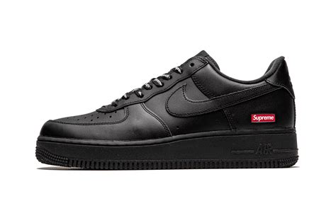 Nike Air Force 1 Low Supreme Triple Black Cu9225 001 Fashion Shoes Ebay