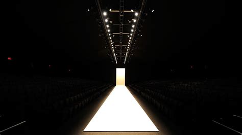 Empty Fashion Show Runway Stage With World Runway