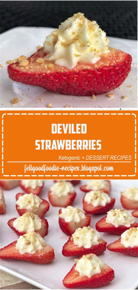 The adhering to are the stages of just how to cook deviled strawberries. Deviled Strawberries (Made with a Cheesecake Filling ...