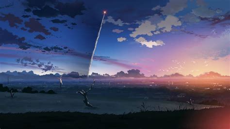 Wallpaper Sunlight Drawing Sunset Sea Anime Reflection Sky