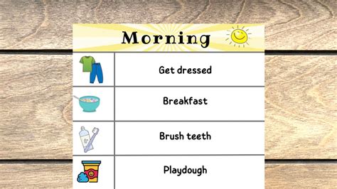 Visual Picture And Chore Charts For Toddlers And Preschoolers