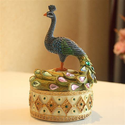Peacock Jewellery Box
