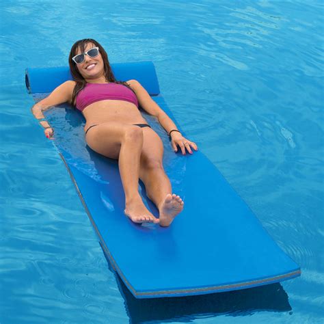 New Deluxe Foam Cushion Unsinkable Triple Ply Pool Float Cushion Water Raft B 643950472222 Ebay
