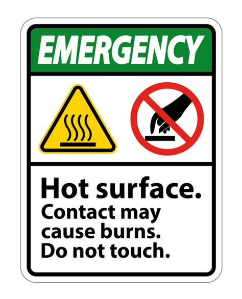 Do Not Touch Clipart Vector Safety Hot Surface Do Not Touch Symbol