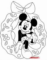 Mickey Christmas Coloring Mouse Disney Pages Drawing Minnie Colouring Sheets Disneyclips Kids Book Easy Wreath Sitting Getdrawings Drawings Choose Board sketch template