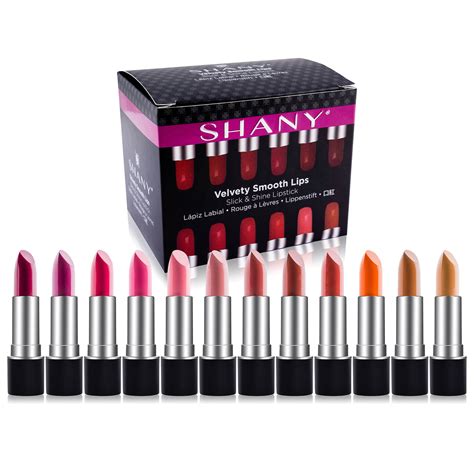 Shany Slick And Shine Lipstick Set 12 Matte Color Long Lasting