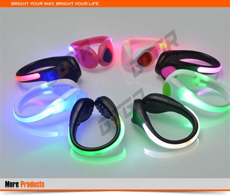 Gogr Promotion Multi Color Night Visible Running Safety Led Shoe Clip