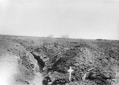 Battle Of Pozieres Ridge A View Of German Shells Bursting In The