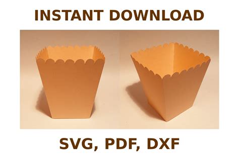 Popcorn Box Template Illustration Par Justgreatprintables · Creative
