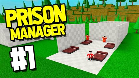 Building My Own Prison Roblox Prison Manager 1 Youtube