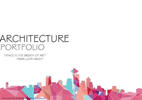 Architecture Portfolio Cover Page Design Vrogue