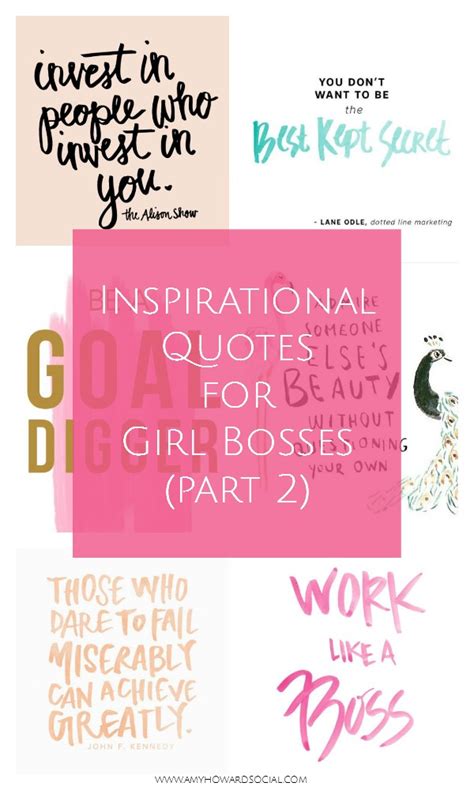 Inspirational Quotes For Girl Bosses Part 2 Amy Howard