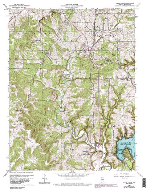 Clear Creek Topographic Map In Usgs Topo Quad 39086a5
