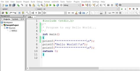 Hello World C Program