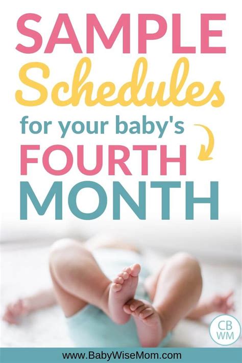 Sample Babywise Schedules The Fourth Month Babywise Mom Babywise