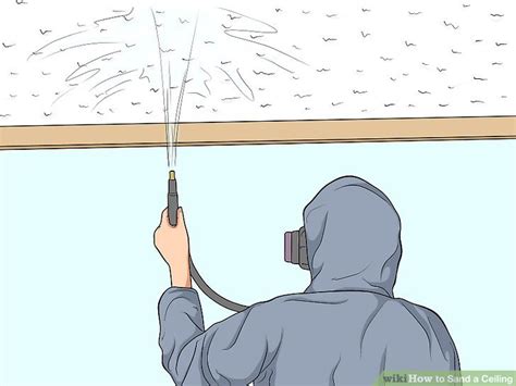 Start with a 4 foot (1.2 m) area so the ceiling does not dry. How to Sand a Ceiling: 8 Steps (with Pictures) - wikiHow