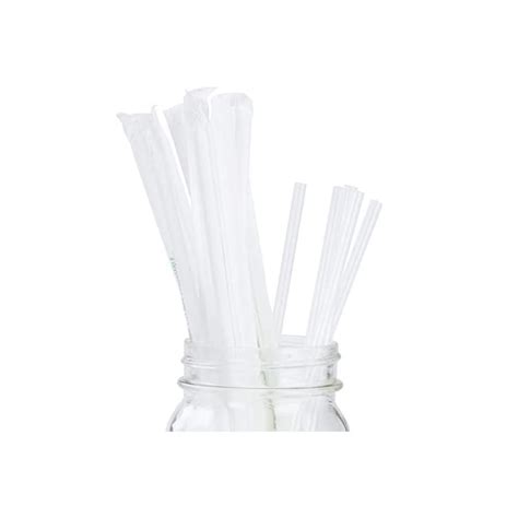 Clear Plant Based Plastic Straws 200 Bulk Pack Reduce Your Carbon
