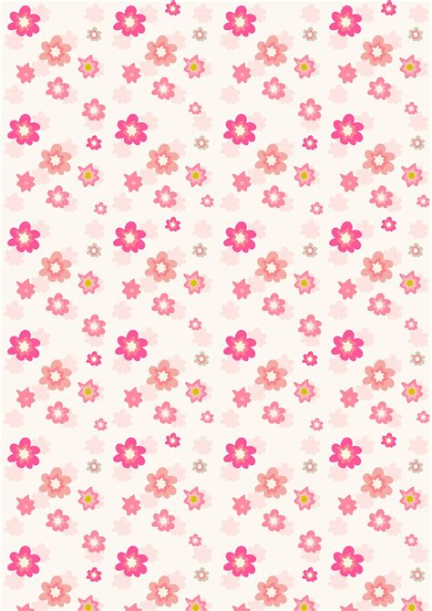 Free Digital Floral Scrapbooking Paper In Pink Ausdruckbares