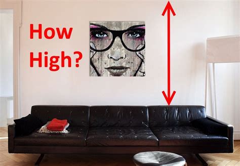 How High Do You Hang That Canvas Wall Art Arranging Bedroom
