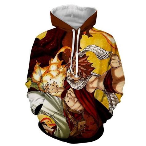 Fairy Tail Hoodie 3d Anime Long Sleeve Pullovers Cosplay Jumpers A2451