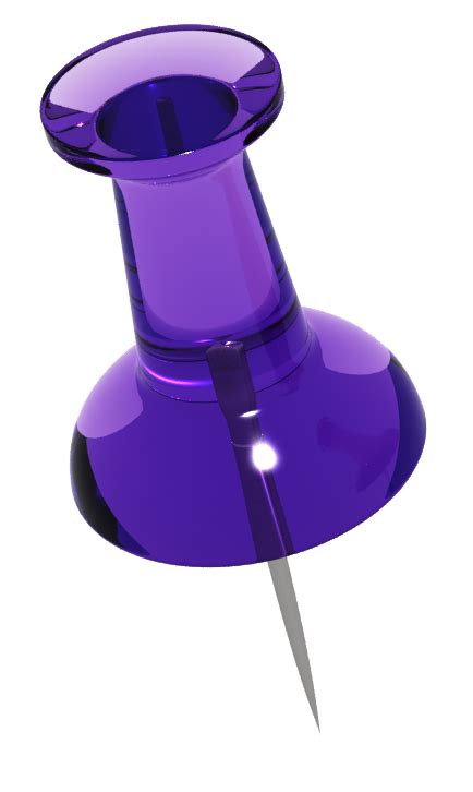 Purple Transparent Push Pin Roxo Imagens