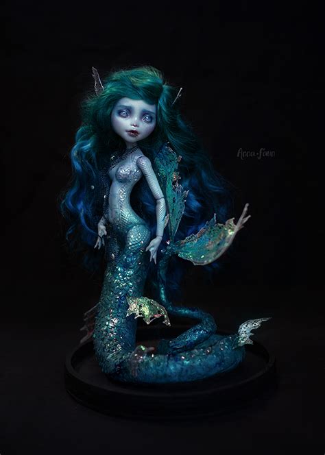 mermaid doll ooak by anna faun