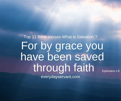 Top 11 Bible Verses What Is Salvation Everyday Servant