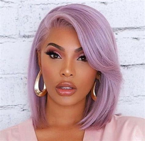 Maybe you would like to learn more about one of these? 12" Light Purple Custom Colored Lace Front Wig Human Hair ...