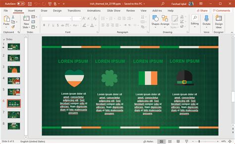 Animated Ireland Powerpoint Template