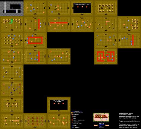 The Legend Of Zelda Level 6 Dragon Quest 1 Map