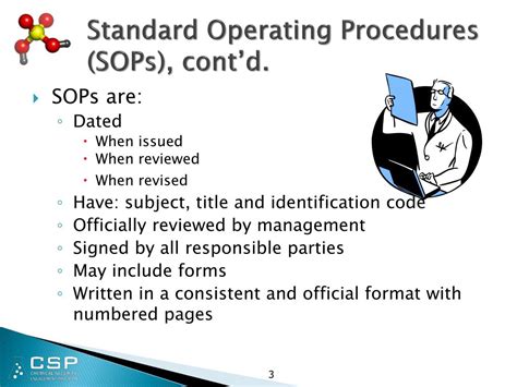 Ppt Chemical Safety And Security Standard Operating Procedures