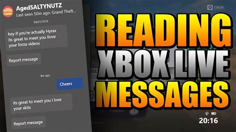 Reading Xbox Live Messages Youtube