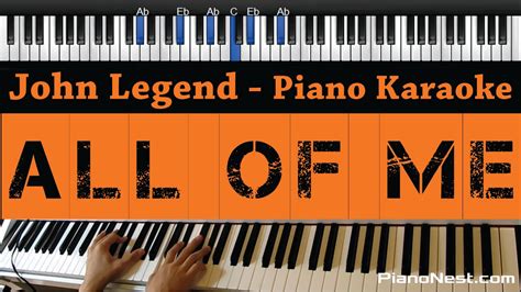 Минусовка и текст песни all of me (john legend). John Legend - All of Me - Piano Karaoke / Sing Along - YouTube