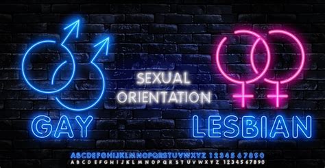 Premium Vector Gay Lesbian Neon Text Sexual Orientation Concept