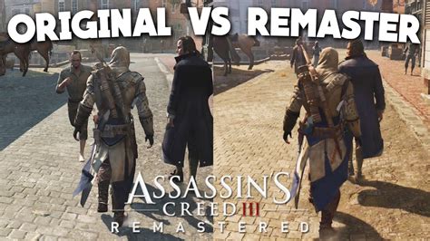 Assassin S Creed Original Vs Remaster Graphics Comparison U