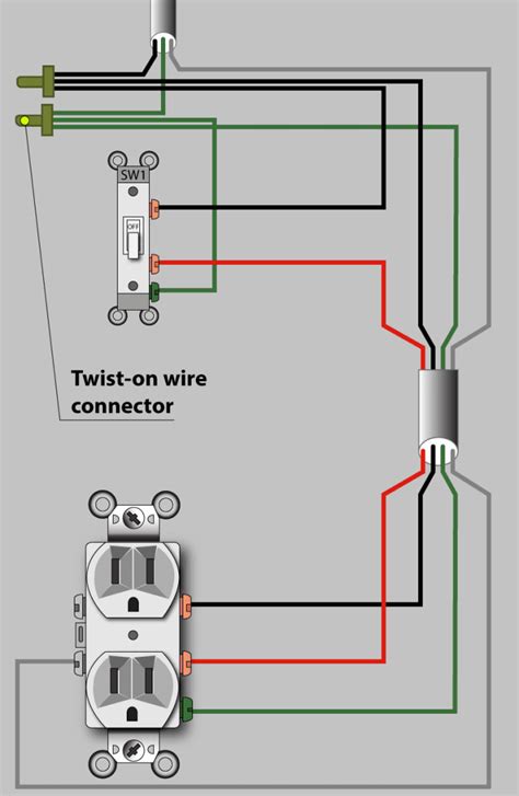 Provides circuit diagrams showing the circuit connections. An Electrician Explains How to Wire a Switched (Half-Hot) Outlet - Dengarden - Home and Garden