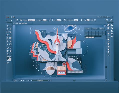 Photoshop 3d Interface Behance