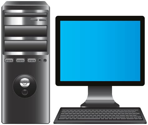 Computer Clipart Free Download Monitor And Case Animation Drawing
