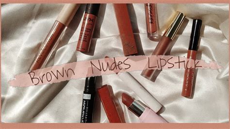 Best Brown Nude Lipsticks For Indianmediumtan And Dusky Skintone Mostly Affordable Youtube