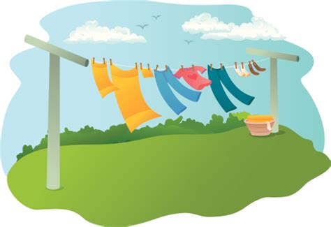 Clothes Line Stock Illustration Download Image Now Istock