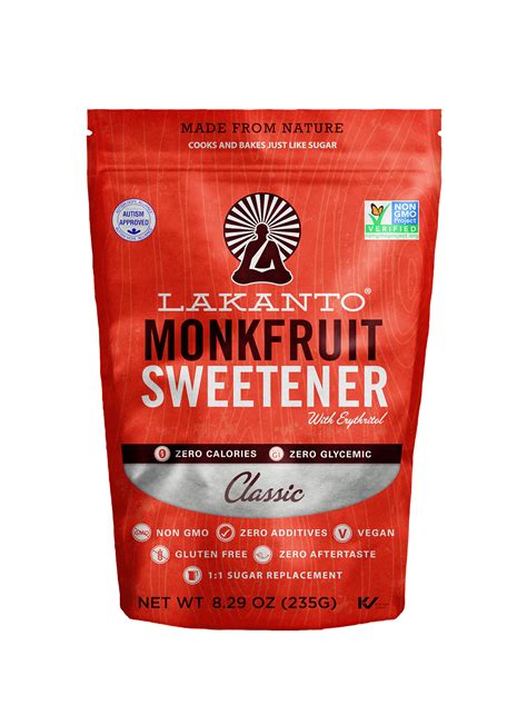 Lakanto Monkfruit Sweetener Pack Of 1 829oz