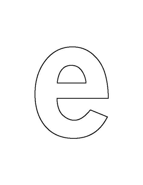 Printable Alphabet Letter E Template Alphabet Letter E 7 Best Images
