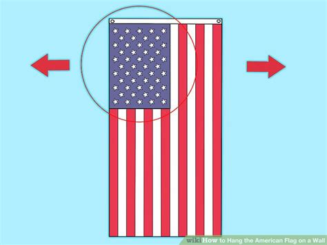 3 Ways To Hang The American Flag On A Wall Wikihow